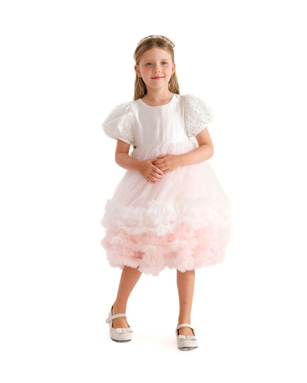 White Gem Teacup Dress