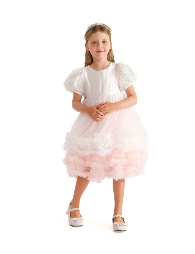 White Gem Teacup Dress