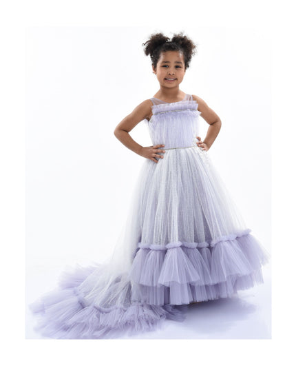 Purple Thelma Tulle Gown