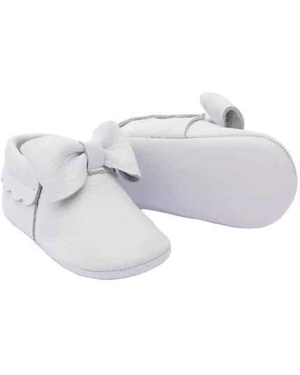 kids atelier banblu White Bow Booties