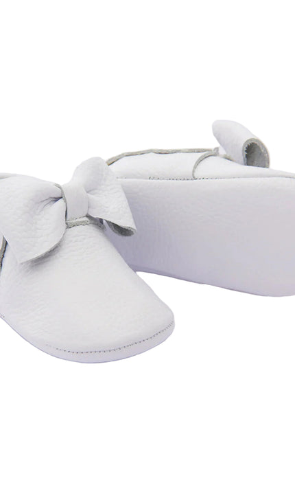 kids atelier banblu White Bow Booties