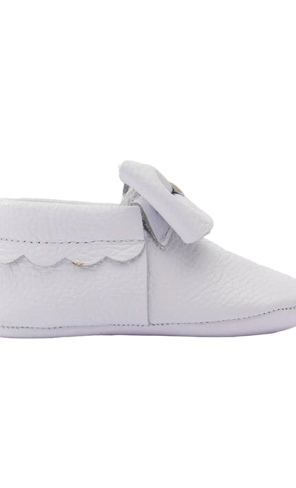 kids atelier banblu White Bow Booties