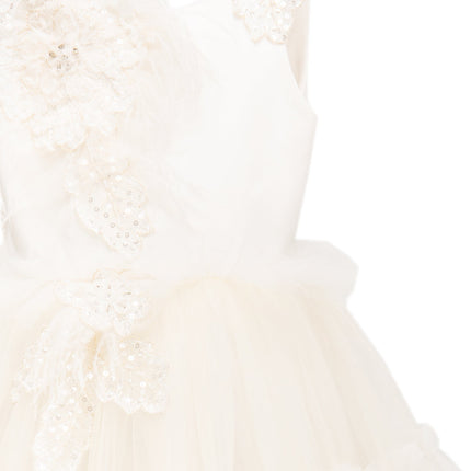 Off White Jasmine Tulle Dress