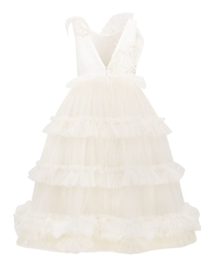 Off White Jasmine Tulle Dress