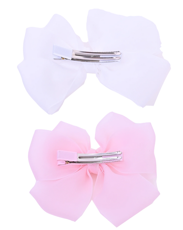 Multicolor Ribbon Bow Hairclip Set