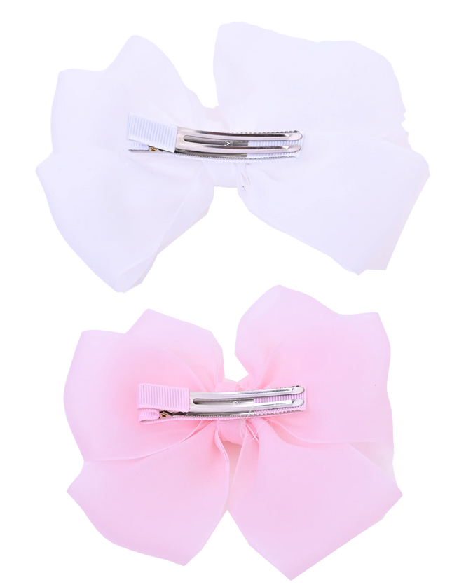 Multicolor Ribbon Bow Hairclip Set
