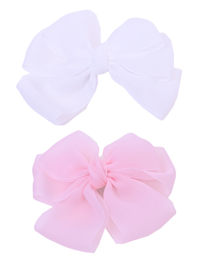 Multicolor Ribbon Bow Hairclip Set