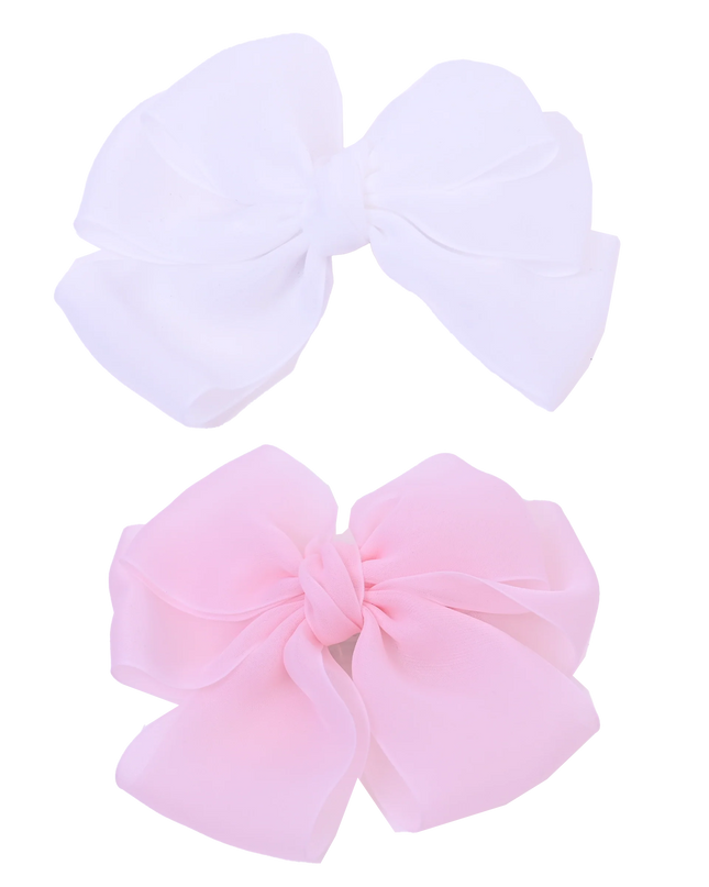 Multicolor Ribbon Bow Hairclip Set