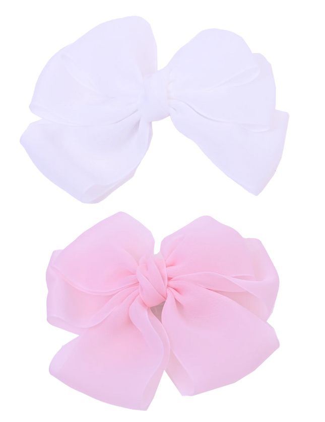 Multicolor Ribbon Bow Hairclip Set