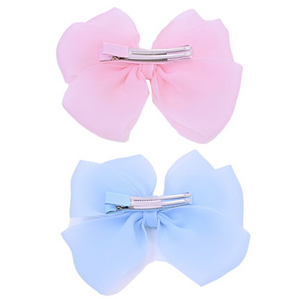 Multicolor Ribbon Bow Hairclip Set