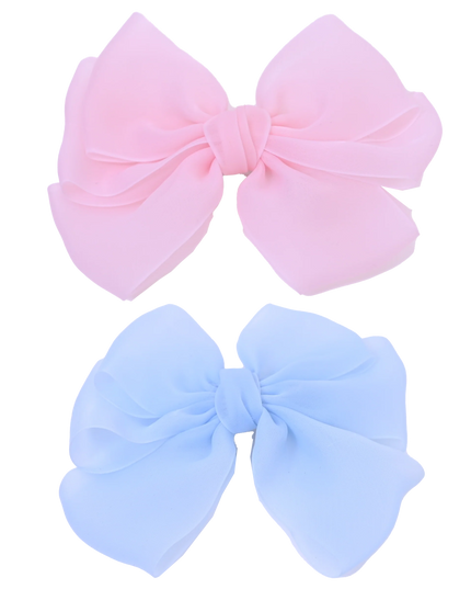 Multicolor Ribbon Bow Hairclip Set