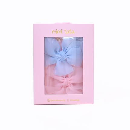 Multicolor Ribbon Bow Hairclip Set