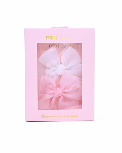 Multicolor Ribbon Bow Hairclip Set
