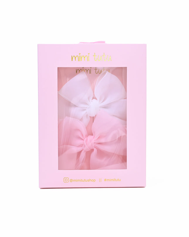 Multicolor Ribbon Bow Hairclip Set