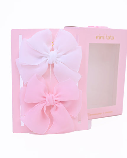 Multicolor Ribbon Bow Hairclip Set