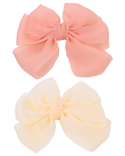 Multicolor Ribbon Bow Hairclip Set