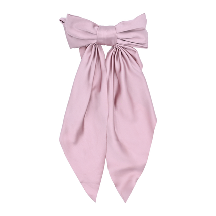 Tulleen-THC25002-Satin Ribbon Flowing Bow Hairclip