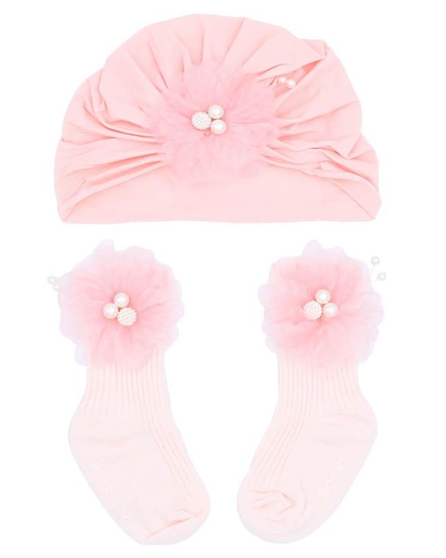 Pink Pearl Flower Gift Set