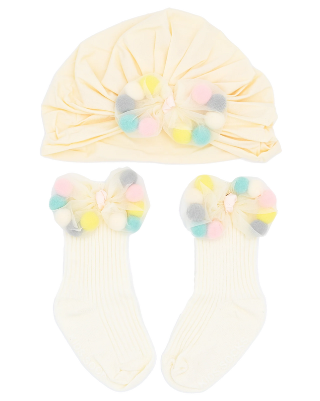 Ivory Multicolor Bow Gift Set