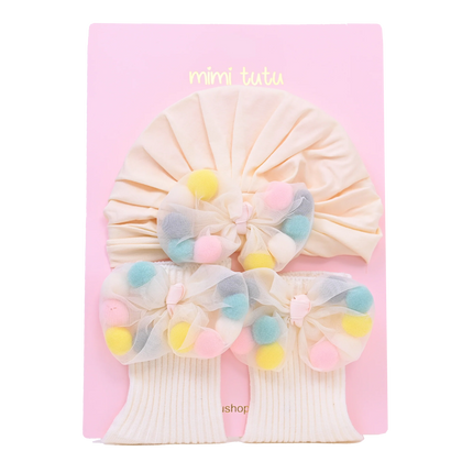 Ivory Multicolor Bow Gift Set
