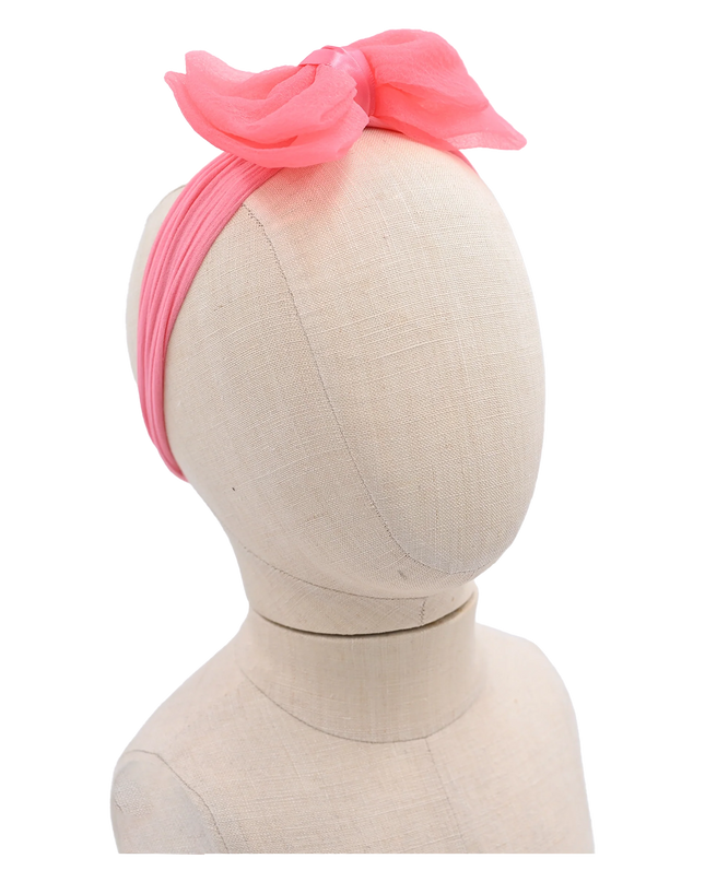 Multicolor Tulle Bow Headband