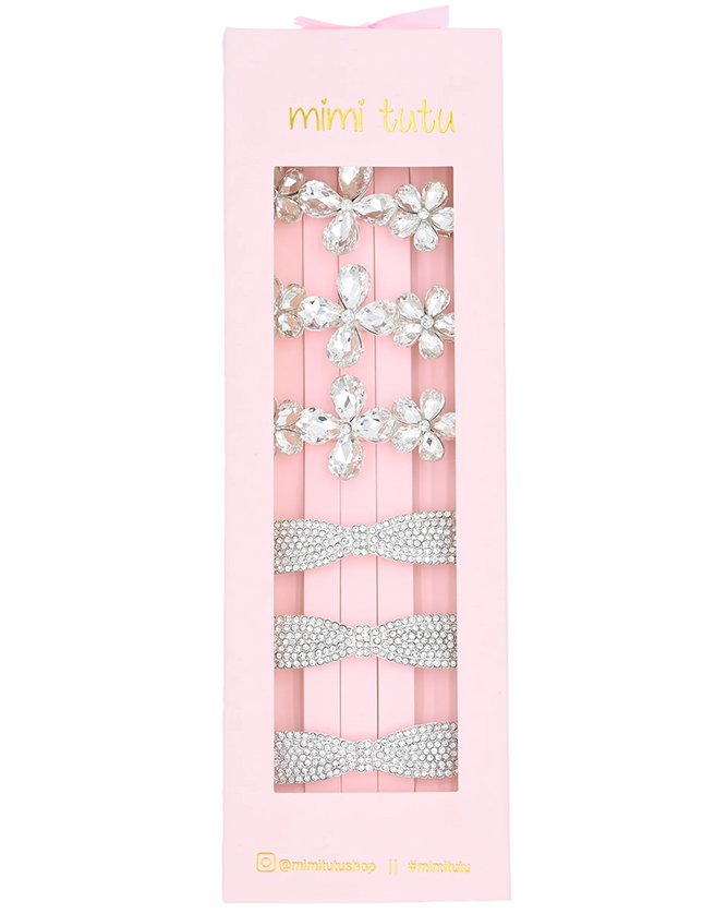 kidsatelier-tulleen-MTHC42112-crystal-bow-daisy-hairclip-set
