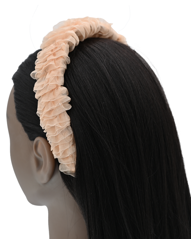 Multicolored Tulle Ruffle Headband