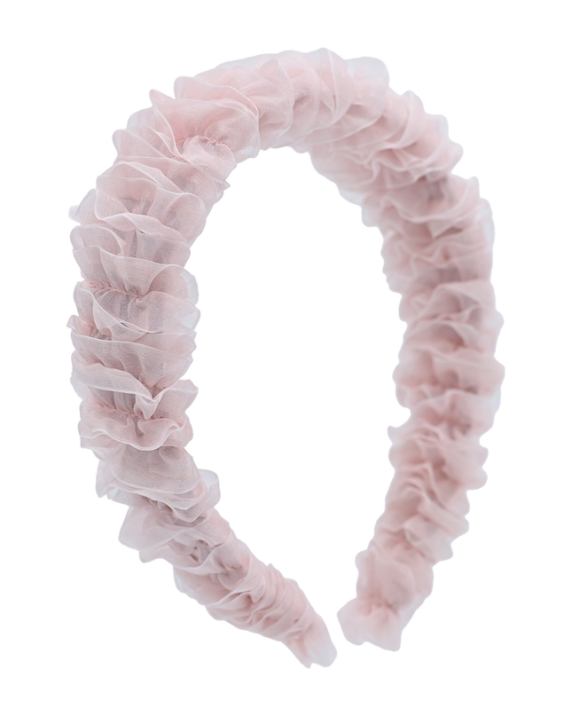 Multicolored Tulle Ruffle Headband