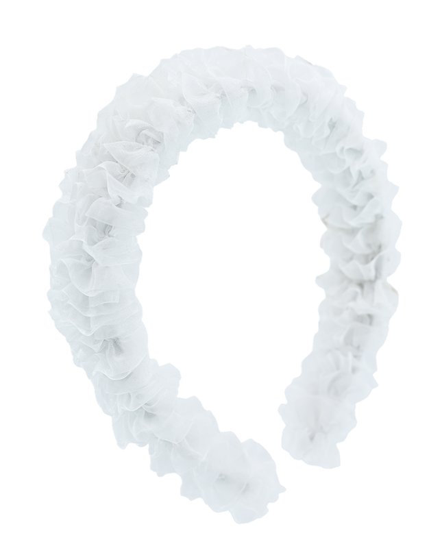 Multicolored Tulle Ruffle Headband