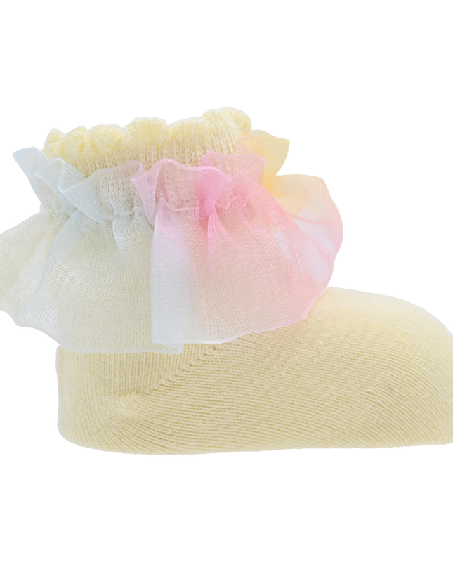 Rainbow Ruffle Cotton Socks Set