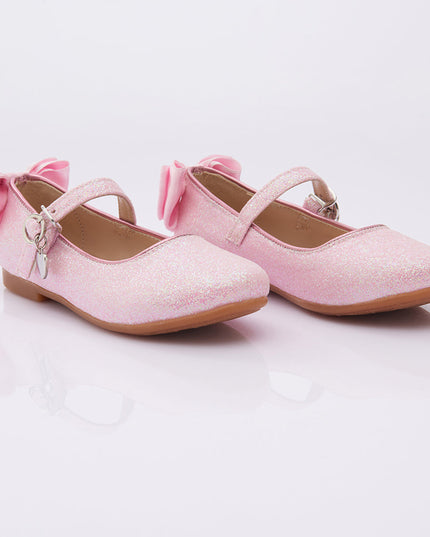 kids-atelier-perla-kid-baby-girl-pink-bubblegum-glitter-bow-flats-v95b-glitter-bubblegum-pink