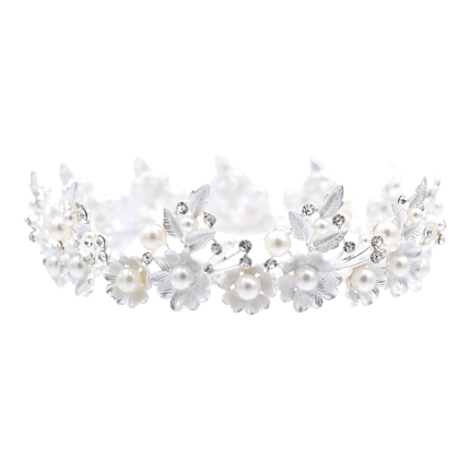 Crystal Pearl Floral Crown