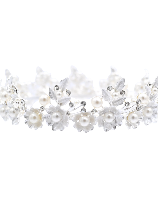 Crystal Pearl Floral Crown