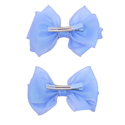 Shimmering Bow Hairclip Set