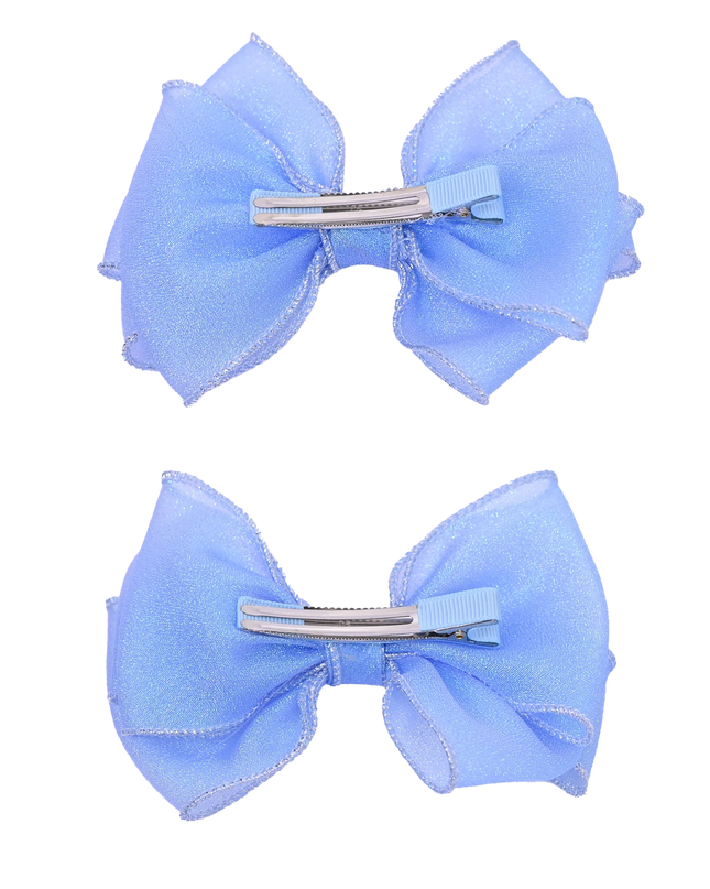 Shimmering Bow Hairclip Set