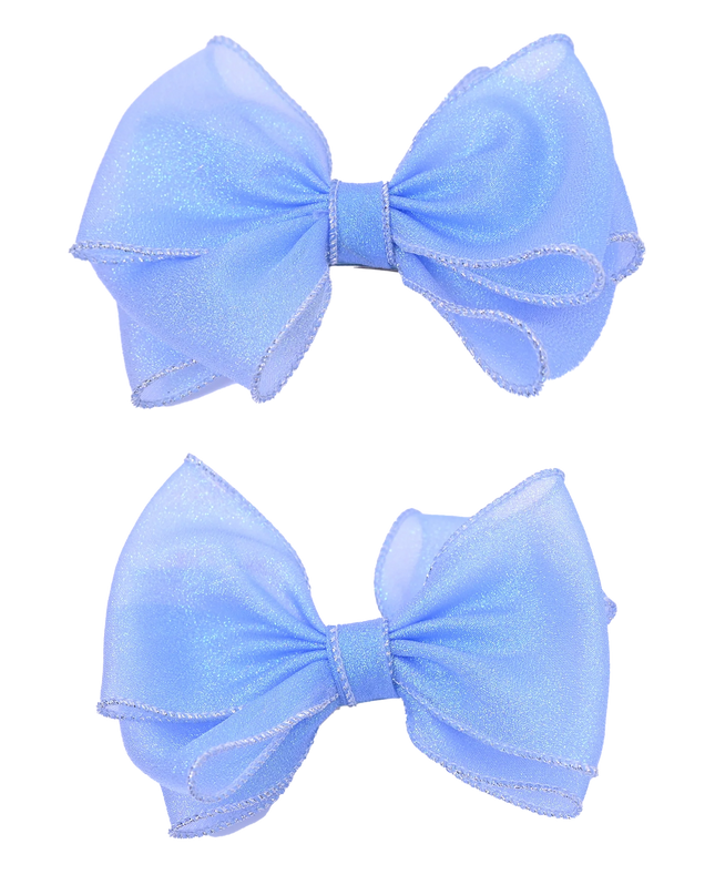 Shimmering Bow Hairclip Set