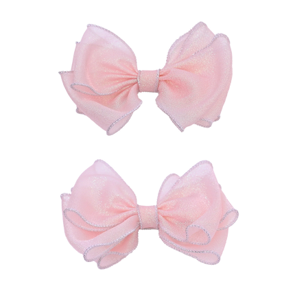 Shimmering Bow Hairclip Set