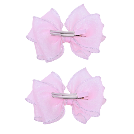 Shimmering Bow Hairclip Set
