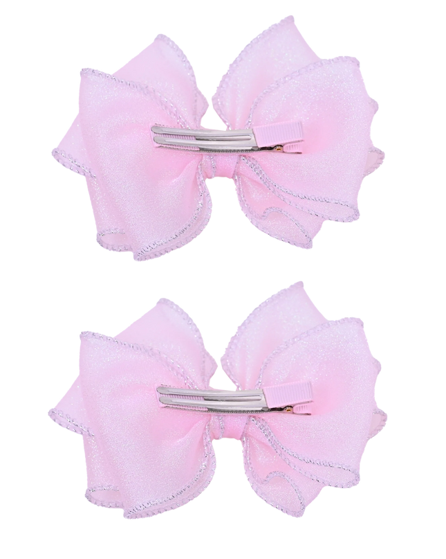 Shimmering Bow Hairclip Set