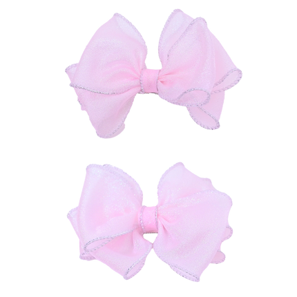 Shimmering Bow Hairclip Set