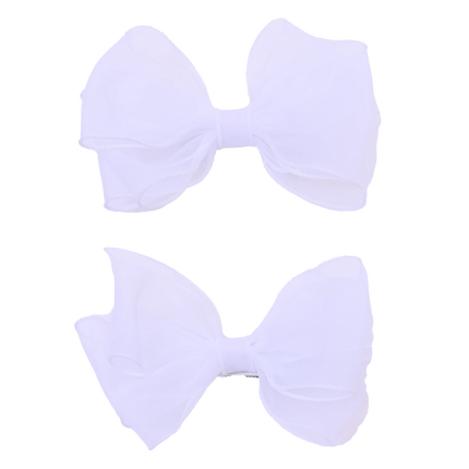 Shimmering Bow Hairclip Set