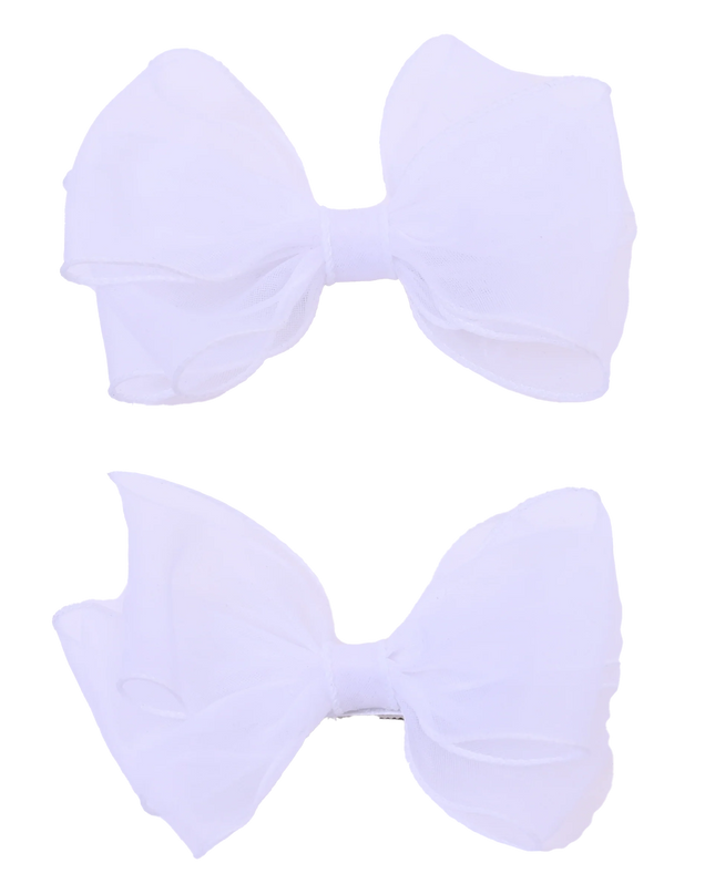 Shimmering Bow Hairclip Set