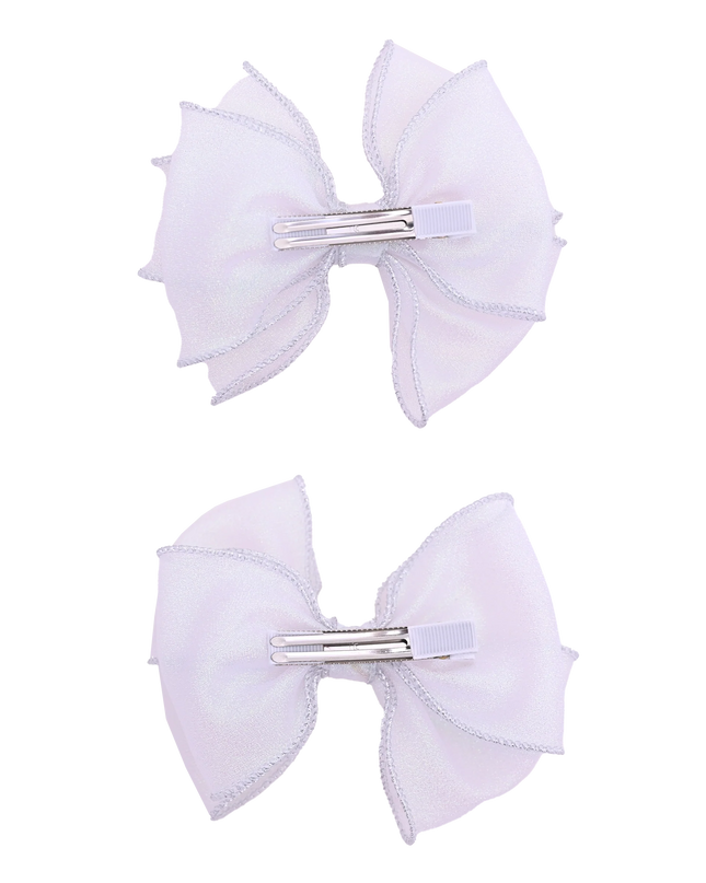 Shimmering Bow Hairclip Set