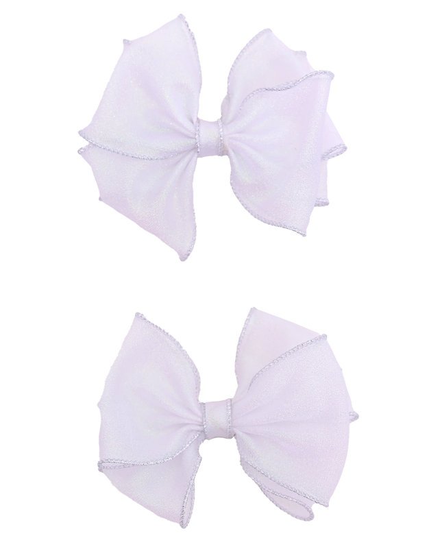 Shimmering Bow Hairclip Set
