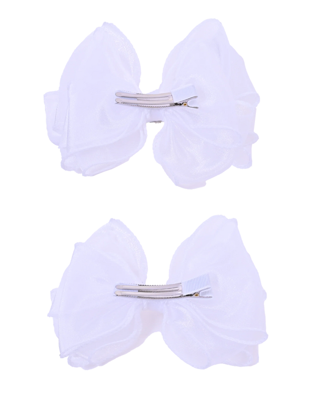 Shimmering Bow Hairclip Set