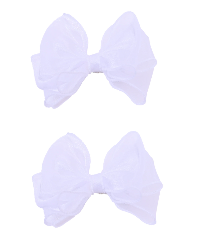 Shimmering Bow Hairclip Set