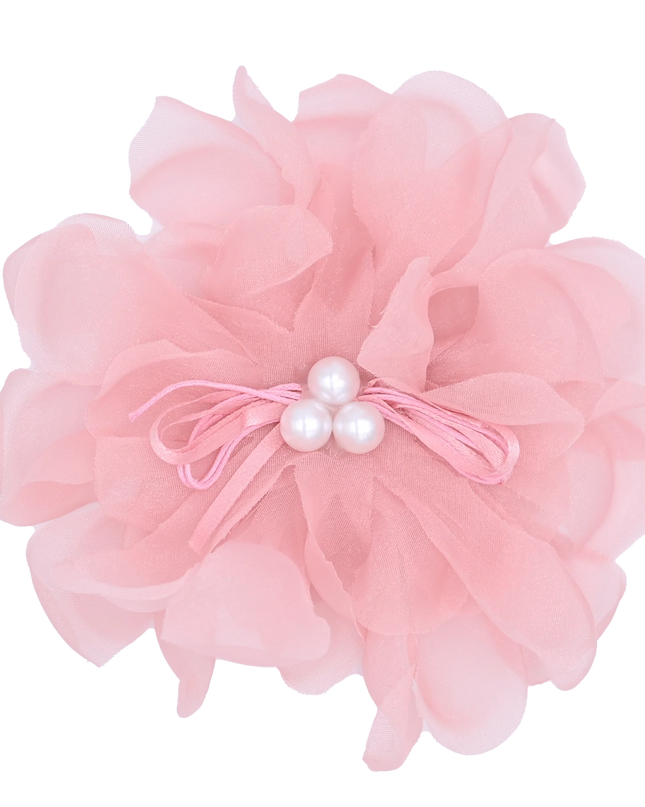Pearl Ribbon Flower Hairclip