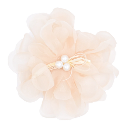 Pearl Ribbon Flower Hairclip