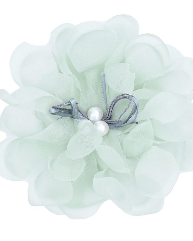 Pearl Ribbon Flower Hairclip
