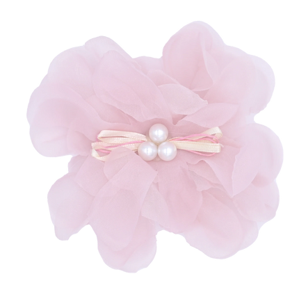 Pearl Ribbon Flower Hairclip